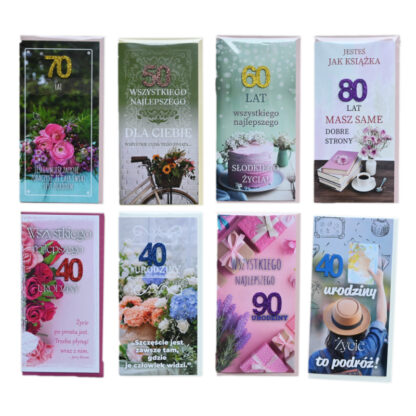 Laurki FUN Fanaberie Krzysia – DL - Urodziny kwiatowe, Damskie - 30, 40, 50, 60, 70, 80, 90 z wzorów dostępnych na daną chwile