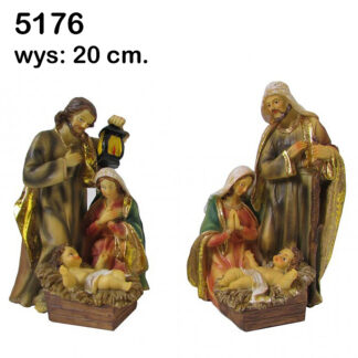 5176 Figurki Świętej Rodziny - wys: 20 cm - op. 2 szt
