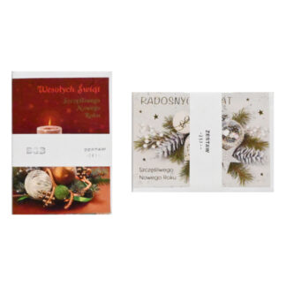 Laurki BN – B6 - Laurka z brokatem lub złocone – Świeckie – Pol-mak (Mix – 25 szt.) - wybór w zależności od dostępności