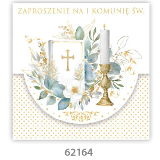 Komunia – Zaproszenia Pol-mak ZKW (op. 10szt.) 62164