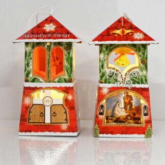 Lampion adwentowy z bateriami – L12