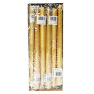 Świeca Emilia Drapana 1/2 – metalik złoty – wys.- 29 cm