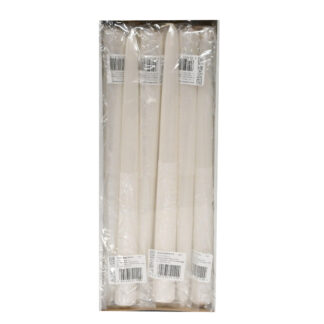 Świeca Emilia brokat 1/2 – metalik biały – wys.- 29 cm