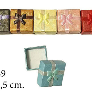 Pudełko ozdobne 6089 – (długość x szerokość x głębokość) 4 cm. x 4 cm. x 3,5 cm. – op. zbiorcze 24 szt